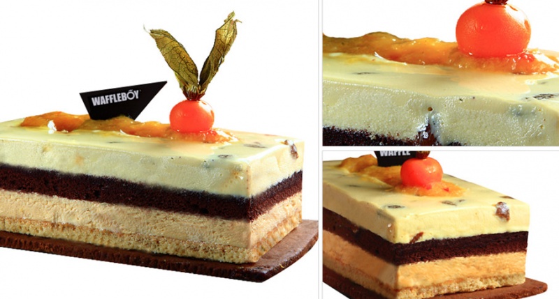 冰激凌蛋糕切割